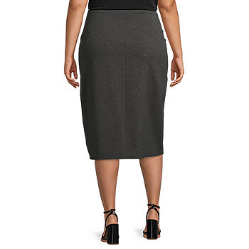 Buy Calvin Klein women pull on pencil skirt black Online