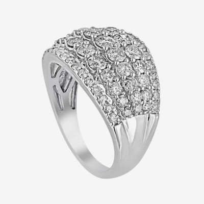 2 CT.T.W. Natural Diamond 14K White Gold Ring