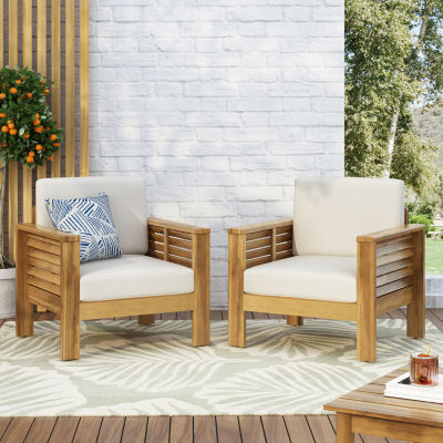 Louver 2-pc. Patio Accent Chair