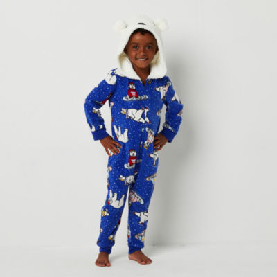 North Pole Trading Co. Polar Bear Chill Family Toddler Unisex Long Sleeve  One Piece Pajama