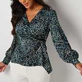 jcpenney Worthington Long Sleeve Faux Silk Shirt Tall, $40, jcpenney