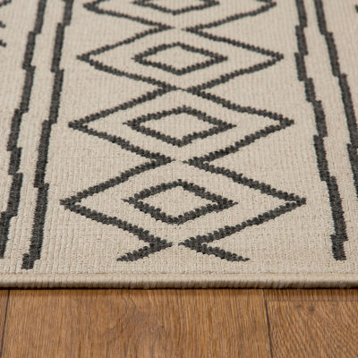 Evette Rios X LR Home Tribal Diamond Indoor Outdoor Rectangular Area Rug