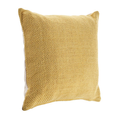 Lr Home Designed By Evette Rios Fery Solid Square Throw Pillow