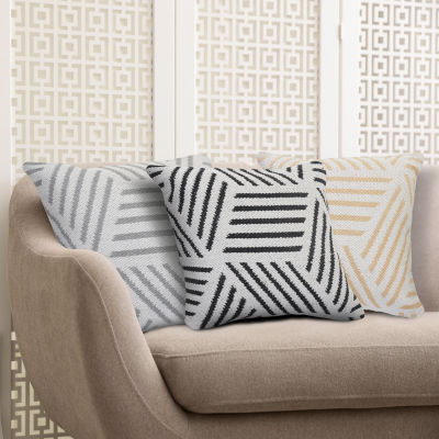 Lr Home Designed By Evette Rios Erri Modern Square Throw Pillow