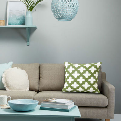 LR Home Designed By Evette Rios Cole Modern Square Throw Pillow