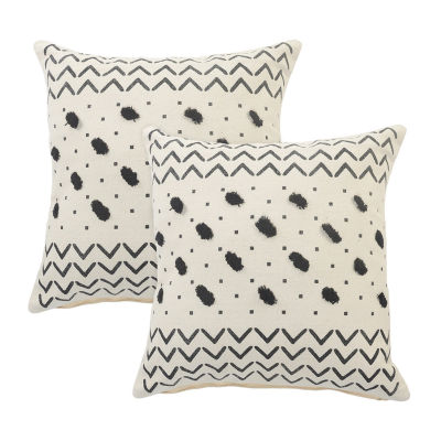 LR Home Designed By Evette Rios Ari Trib Set 2 Square Throw Pillow