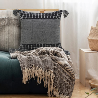 LR Home Designed By Evette Rios Nas Geo Set 2 Square Throw Pillow