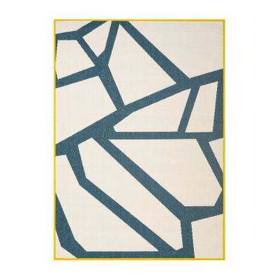 Evette Rios X LR Home Mapa Modern Geometric 24"X36" Indoor Outdoor Rectangular Accent Rug