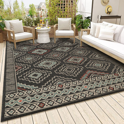 Evette Rios X LR Home Tribal Bohemian 24"X36" Indoor Outdoor Rectangular Accent Rug