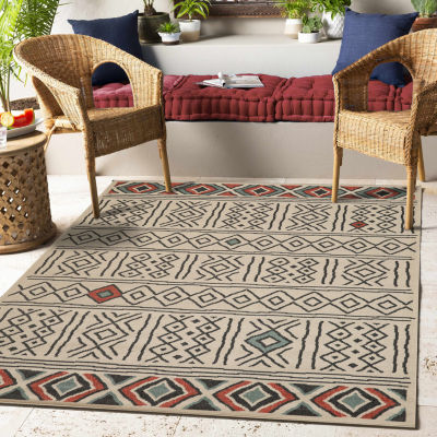 Evette Rios X LR Home Tribal Diamond 24"X36" Indoor Outdoor Rectangular Accent Rug