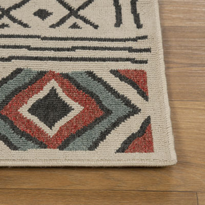 Evette Rios X LR Home Tribal Diamond 24"X36" Indoor Outdoor Rectangular Accent Rug