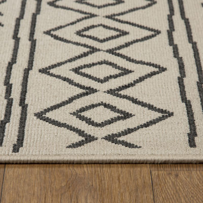 Evette Rios X LR Home Tribal Diamond 24"X36" Indoor Outdoor Rectangular Accent Rug