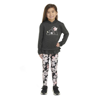 adidas Little Girls 2-pc. Legging Set