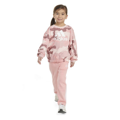 adidas Little Girls 2-pc. Pant Set