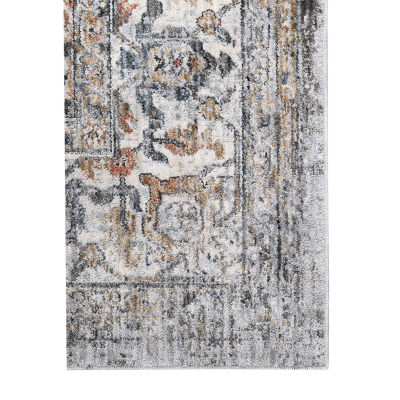 Amer Rugs Vermont Glidel Bordered Loomed 31" X 96" Indoor Rectangular Runner"