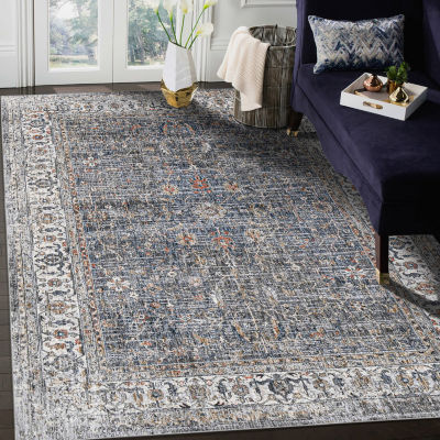 Amer Rugs Vermont Glidel Bordered Loomed 5'3" X 7'6" Indoor Rectangular Area Rug"