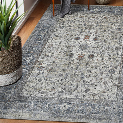 Amer Rugs Vermont Glidel Bordered Loomed 5'3" X 7'6" Indoor Rectangular Area Rug"