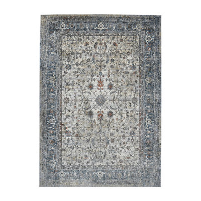 Amer Rugs Vermont Glidel Bordered Loomed 5'3" X 7'6" Indoor Rectangular Area Rug"