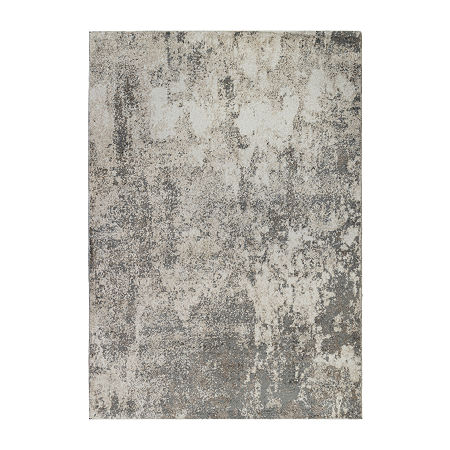 Amer Rugs Yasmin Acy Abstract Loomed Indoor Rectangular Area Rug, One Size, Gray