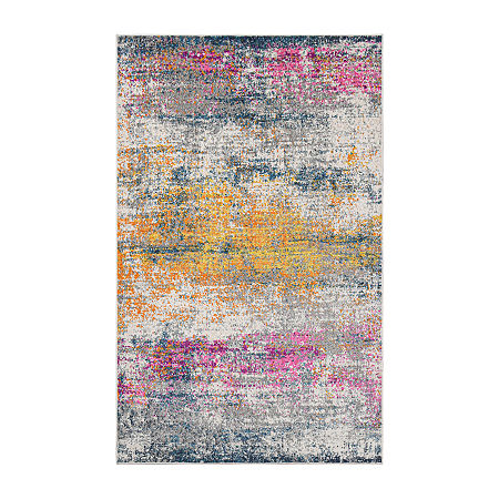 Amer Rugs Montana Blesilda Abstract Loomed 31 X 96 Indoor Rectangular Runner, One Size, Orange