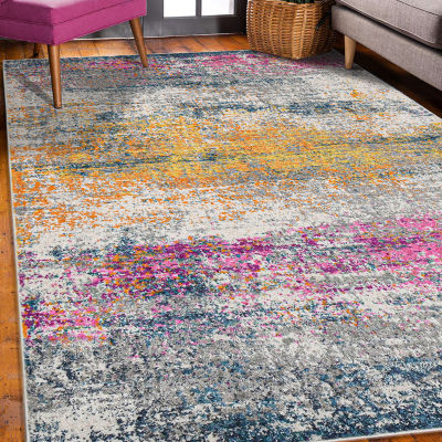 Amer Rugs Montana Blesilda Abstract Washable Indoor Rectangular Area Rug