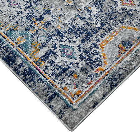 Amer Rugs Montana Myro Geometric Loomed 5'3 X 7'6 Indoor Rectangular Area Rug, One Size, Blue