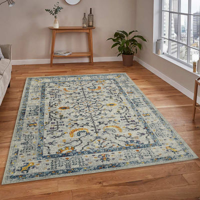 Amer Rugs Montana Dyanne Bordered Loomed 5'3" X 7'6" Indoor Rectangular Area Rug