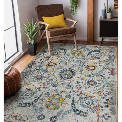 Amer Rugs Montana Glaiza Floral Loomed 31" X 96" Indoor Rectangular Runner