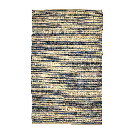 Amer Rugs Naturals Sinclair Stripe Flatweave 5' X 8' Indoor Rectangular Area Rug, One Size, Blue