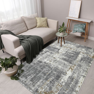 Amer Rugs Savanah Milan Abstract Loomed 5'3" X 7'9" Indoor Rectangular Area Rug"