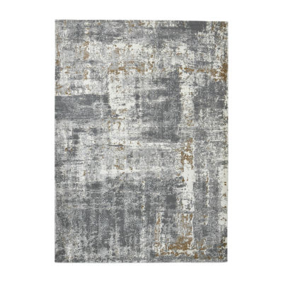 Amer Rugs Savanah Milan Abstract Loomed 5'3" X 7'9" Indoor Rectangular Area Rug"