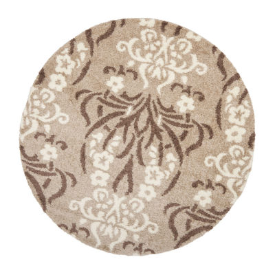 Safavieh Shag Collection Tristen Floral Round Area Rug