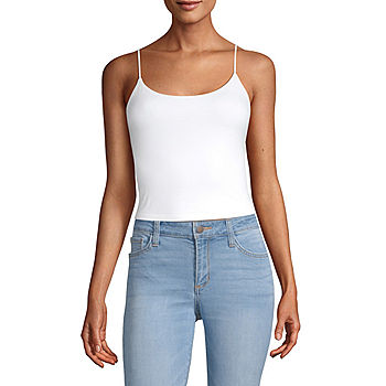 Seriously Soft Cropped Bungee Cami  High waisted denim, Cami, Casual girl