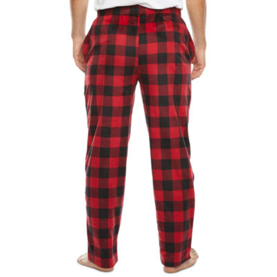 St. John's Bay Mens Flannel Jogger Pajama Pants