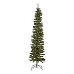 North Pole Trading Co. 7 Foot Sterling Pine Pencil LED Pre-Lit Christmas Tree
