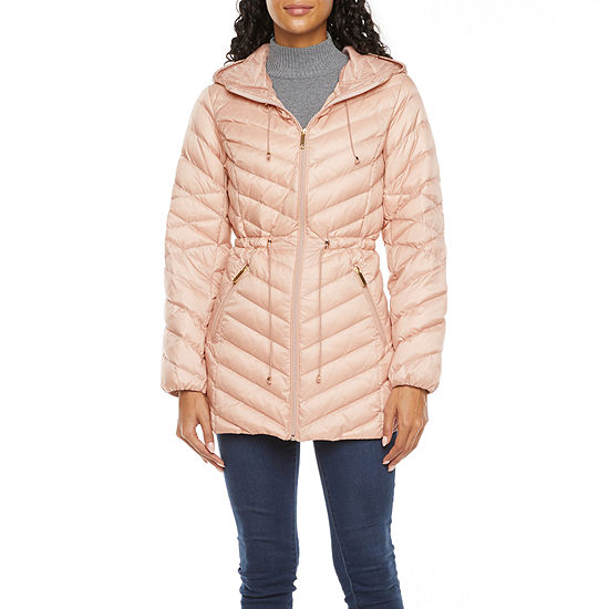 Miss Gallery Hooded Packable Sustainable Down Puffer Jacket