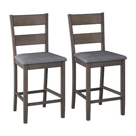 Tuscany 2-pc. Counter Height Bar Stool, One Size, Gray