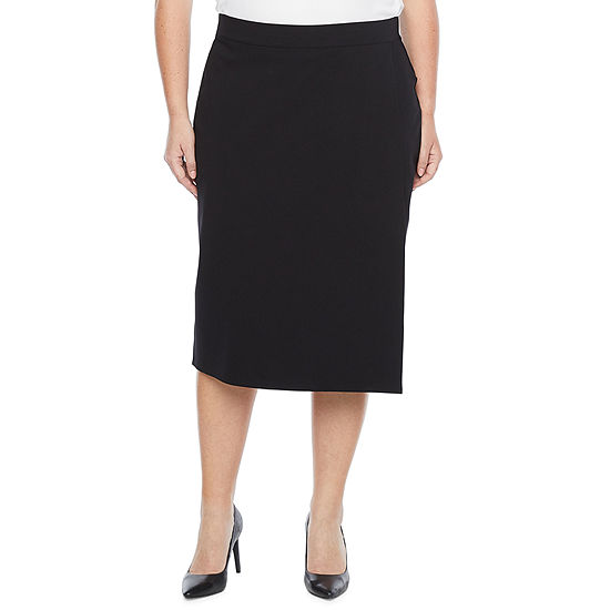 Liz Claiborne Womens Midi Wrap Skirt-Plus