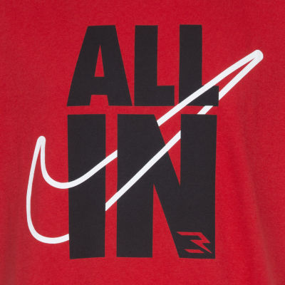 Nike 3BRAND by Russell Wilson Big Boys Crew Neck Short Sleeve Graphic T-Shirt