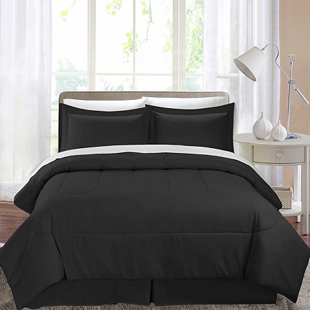 Swift Home Home Essentials Midweight Down Alternative Comforter Set, One Size, Black