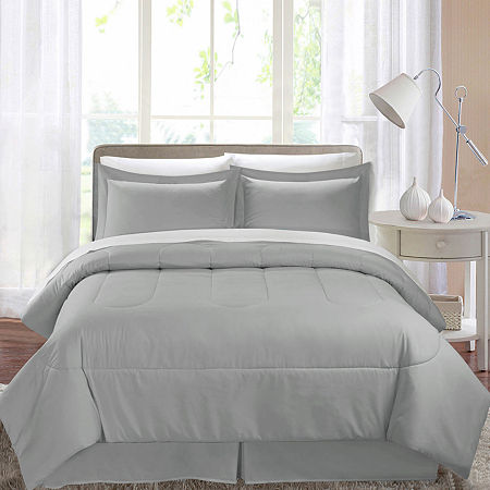 Swift Home Home Essentials Midweight Down Alternative Comforter Set, One Size, Gray