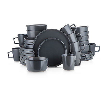 Stone + Lain Celina 32 Piece Dinnerware Set, One Size, Gray