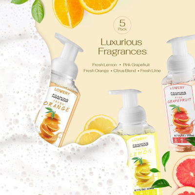 LOVERY™ Foaming Hand Soap - Pack Of 5 -  Citrus ($42 Value)