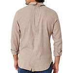 mutual weave Mens Long Sleeve Easy-on + Easy-off Adaptive Regular Fit Flannel Shirt