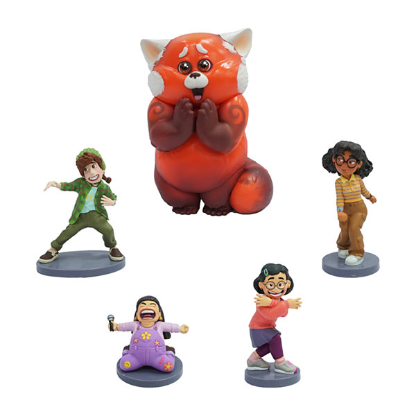 Disney Collection Turning Red 5pk Figure Set Turning Red Toy Playset