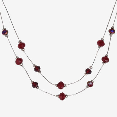 Mixit Silver Tone And Red 3-pc. Jewelry Set