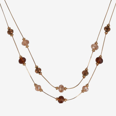 Mixit Gold Tone And Brown 3-pc. Jewelry Set