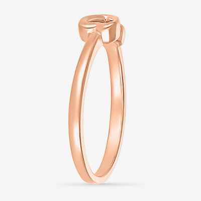 4.5MM 10K Rose Gold Heart Band