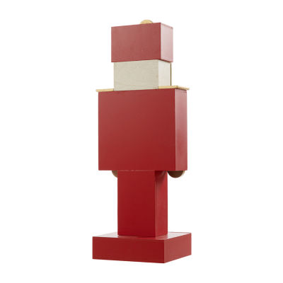 Glitzhome Wooden Nutcracker Countdown Christmas Advent Calendar