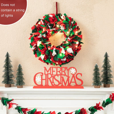 Glitzhome 1.5ft Felt Indoor Christmas Wreath